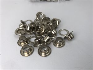 Snøreringe sølv - 8 mm